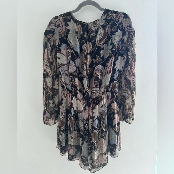 Zimmermann silk Long Sleeve romper